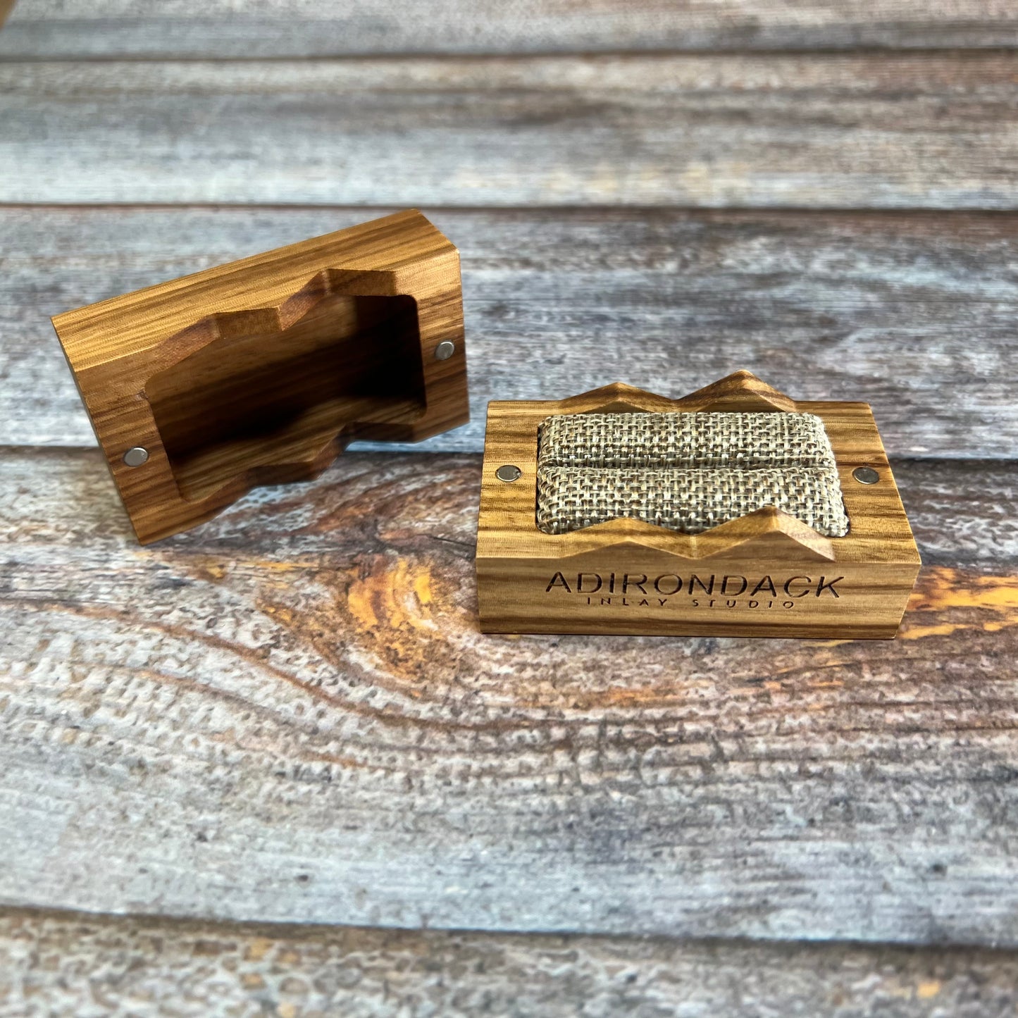 Upgraded Wooden Ring Box - Premium from Adirondack Inlay Studio LLC - Just $18.50! Shop now at Adirondack Inlay Studio LLC