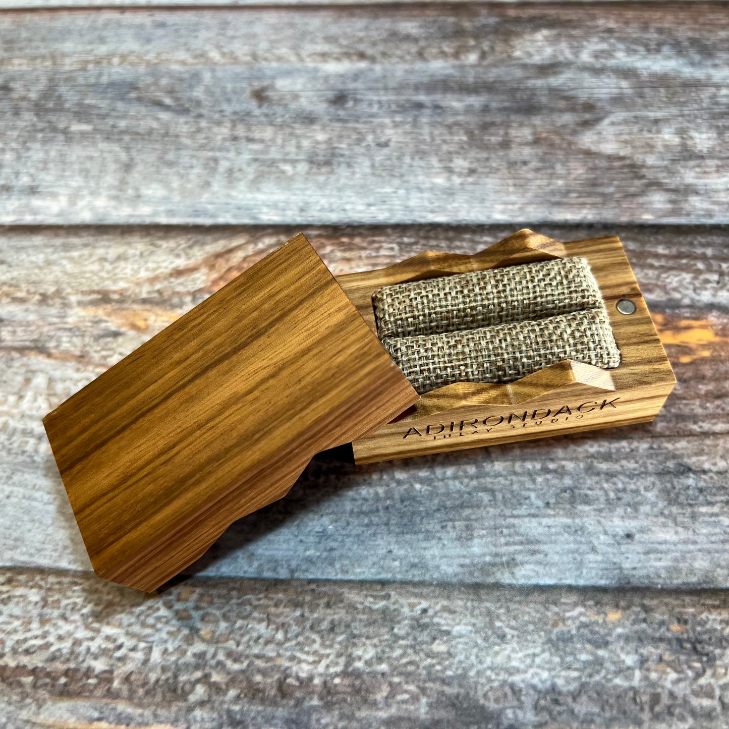 Upgraded Wooden Ring Box - Premium from Adirondack Inlay Studio LLC - Just $18.50! Shop now at Adirondack Inlay Studio LLC