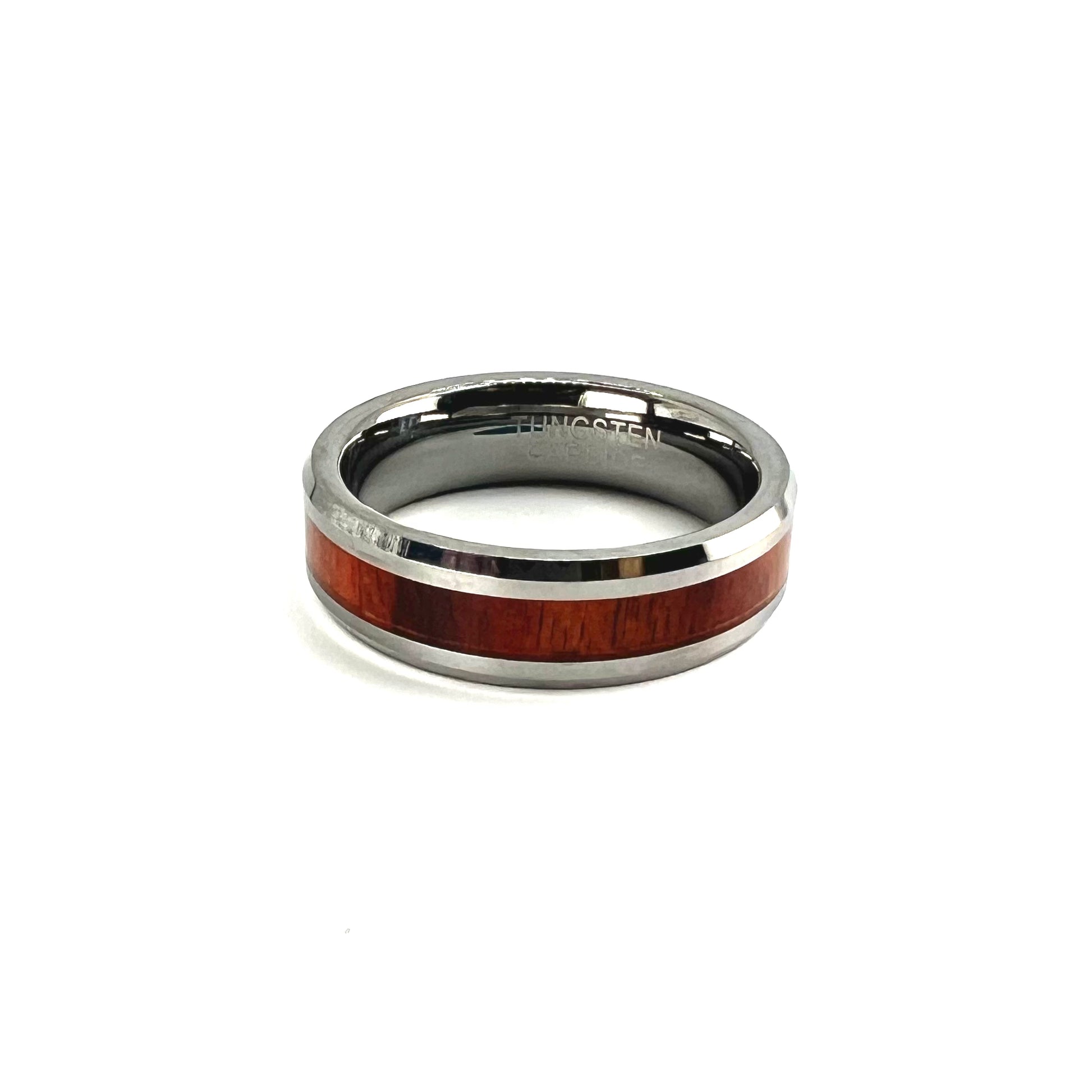 6mm Koa wood Tungsten Carbide Band - Premium Custom Jewelry from Adirondack Inlay Studio LLC - Just $116! Shop now at Adirondack Inlay Studio LLC