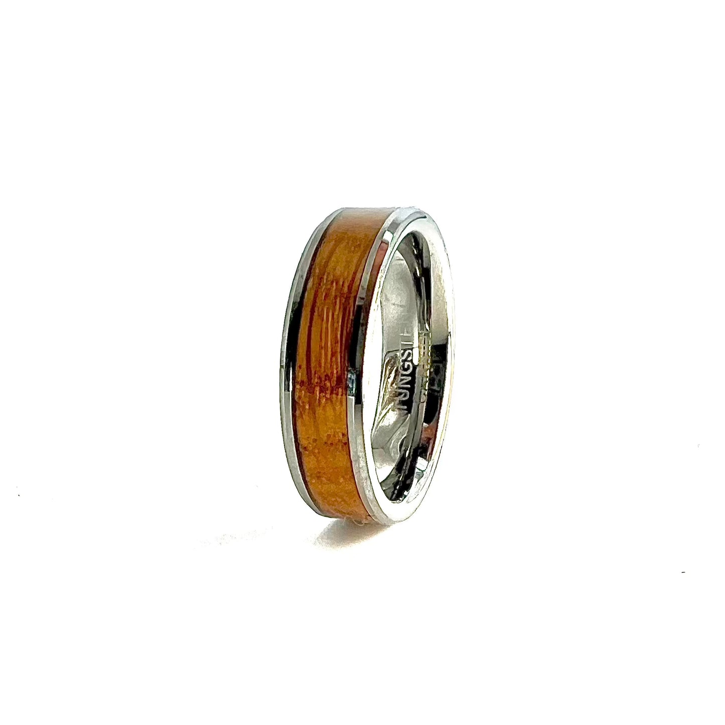 6mm Tungsten Carbide Band, Whisky Wood Band, Whisky Barrel ring, Whisky Ring, Wood Inlay ring, wood band, Mens wood ring, Womans wood Ring, Alternative Wedding Ring - Premium Custom Jewelry from Adirondack Inlay Studio LLC - Just $119! Shop now at Adirondack Inlay Studio LLC